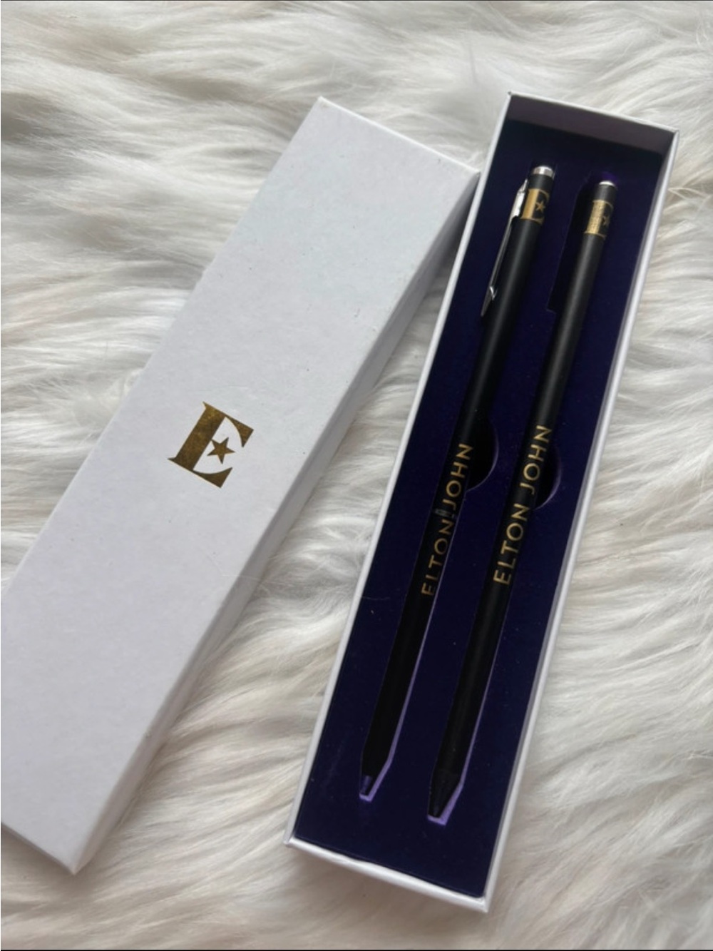Black Elton John Gift Pen Set